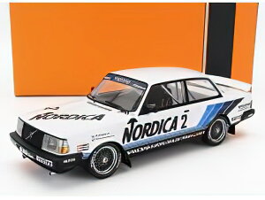 VOLVO - 240 TURBO TEAM NORDICA RAS SPORT N 2 BRNO ETCC 1986 U.GRANBERG - T.LINDSTROM - WHITE LIGHT BLUE /IXO 1/18 ~jJ[