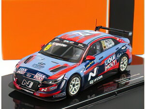 HYUNDAI - ELANTRA N TCR TEAM LIQUI MOLY N 8 WTCR GERMANY 2021 L.ENGSTLER - LIGHT BLUE RED /IXO 1/43 �~�j�J�[