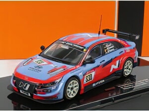 HYUNDAI - ELANTRA N TCR TEAM LIQUI MOLY N 830 24h NURBRING 2021 M.BASSENG - M.LAUCK - M.OESTREICH - LIGHT BLUE RED /IXO 1/43 �~�j�J�[