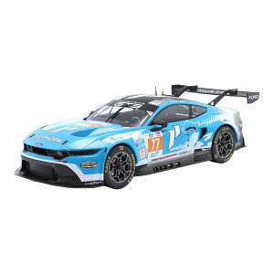 �y�\��z Ford�t�H�[�h Mustang�}�X�^���O GT3 #77 24���ԃ��}�� 2024 B.Barker/Z.Robichon/R.Hardwick ���C�g�u���[ �z���C�g �u���b / IXO 1/18 �~�j�J�[
