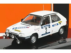 SKODA - FAVORIT 136L N 2 RALLY VALASSKAA ZIMA 1989 P.SIBERA - P.GROSS - WHITE /IXO 1/43 �~�j�J�[