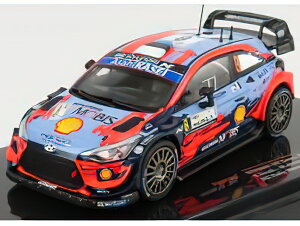 HYUNDAI - i20 WRC COUPE TEAM SHELL MOBIS N 8 RALLY MONZA 2020 O.TANAK - M.JARVEOJA - LIGHT BLUE RED BLACK /IXO 1/43 ~jJ[