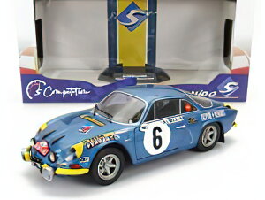 RENAULT - ALPINE A110 1600S (night version) N 6 RALLY MONTECARLO 1972 J.CANDRUET - P.PAGANI - BLUE MET /SOLIDO 1/18 ~jJ[