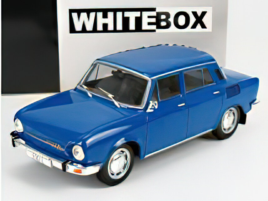 SKODA - 100L 1974 - BLUE  WHITEBOX 1 24 ミニカー