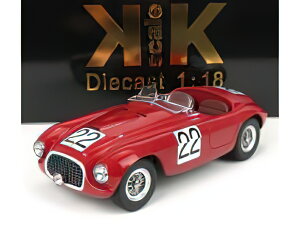 y\zFERRARI 166MM BARCHETTA 2.0L V12 SPIDER PETER MITCHELL-THOMSON N 22 WINNER 24h LE MANS 1949 L.CHINETTI/KK-SCALE 1/18~jJ[