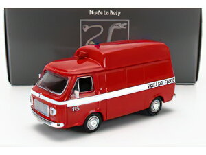 FIAT 238 TETTO ALTO AMBULANZA VIGILI DEL FUOCO 1970 - RED /Rio 1/43~jJ[