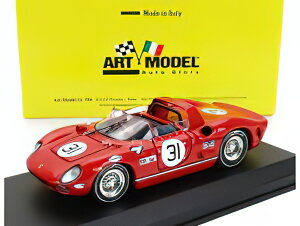FERRARI - 330P SPIDER s/n0822 n 31 24h DAYTONA 1966 JOHN FULP - BILL RUTAN - WAYLON JENNINGS - RED /ART-MODEL 1/43 �~�j�J�[