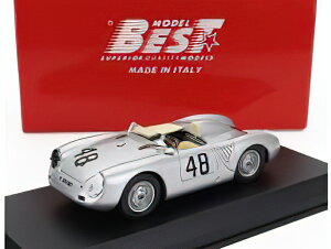 PORSCHE|VF 550RS SPIDER N 48 1000km BUENOS AIRES 1958 STIRLING MOSS JEAN BEHRA SILVER/BEST-MODEL 1/43~jJ[