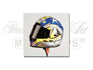 SUOMY CASCO HELMET�w�����b�g SBK - SUPERBIKE DUCATI GP LAGUNA SECA 2001 BEN BOSTROM - BLUE YELLOW WHITE /Minichamps 1/2