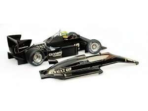 y\z12ȍ~\LOTUS - F1 97T RENAULT TURBO TEAM LOTUS N 12 WINNER PORTUGAL GP DIRTY VERSION 1985 AYRTON SENNA - BLACK /Minichamps 1/12~jJ[