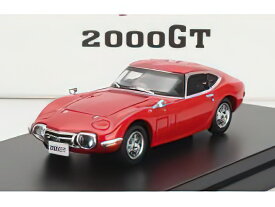 TOYOTA - 2000GT COUPE 1967 - RED /LCD 1/64 ミニカー