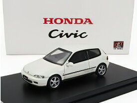 HONDA - CIVIC EG6 VTEC 1993 - WHITE /LCD 1/64 ミニカー