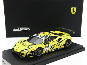 FERRARI - 488 GT3 EVO 3.9L TURBO V8 TEAM IRON LYNX N 71 3rd 24h SPA 2022 ANTONIO FUOCO - DAVIDE RIGON - DANIEL SERRA - YELLOW BLACK /LOOKSMART 1/43 ~jJ[