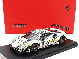 FERRARI - 488 GT3 EVO 3.9L TURBO V8 TEAM IRON LYNX N 51 9th 24h SPA 2022 JAMES CALADO - MIGUEL MOLINA - NICKLAS NIELSEN - WHITE BLACK /LOOKSMART 1/43 �~�j�J�[