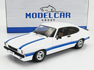 FORD ENGLAND - CAPRI MKII COUPE RHD 1975 - WHITE BLUE /MCG 1/18�~�j�J�[