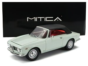 y\z12ȍ~\ALFA ROMEO - GIULIA 1600 GTC CABRIOLET CLOSED 1964 ? INTERIOR RED - AZZURRO SPAZIO - LIGHT BLUE /MITICA 1/18~jJ[