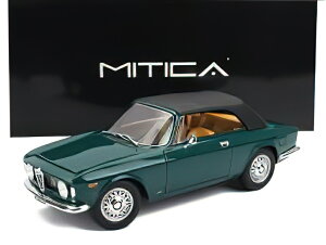 y\z12ȍ~\ALFA ROMEO - GIULIA 1600 GTC CABRIOLET CLOSED 1964 ? INTERIOR CINGHIALE - VERDE PINO 216 - GREEN /MITICA 1/18~jJ[