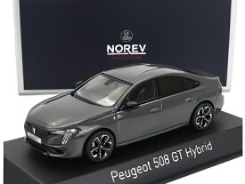 PEUGEOT - 508 GT HYBRID 2023 - SELENIUM GREY /Norev 1/43 ミニカー