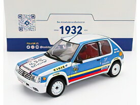 PEUGEOT - 205 1.9 RALLY SCHWAB COLLECTION 1990 - LIGHT BLUE /SOLIDO 1/18 ミニカー