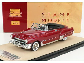 CADILLACキャデラック SERIES 62 CONVERTIBLE OPEN 1949 - BORDEAUX /STAMP-MODELS 1/43 ミニカー