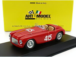 FERRARI 166MM SPIDER BARCHETTA N 415 GIRO DI SICILIA 1951 PAOLO MARZOTTO MARINO MARINI RED/ART-MODEL 1/43~jJ[
