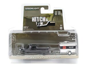 DODGE RAM 2500 PICK-UP UPS 2023 WITH TRAILER BLACK WHITE/Greenlight 1/64~jJ[