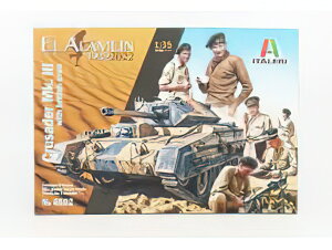 CRUSADER MKIII & BRITISH TANK EL ALAMEIN WITH BRITISH CREW TANK MILITARY 1942 //ITALERI 1/35�͌^���f���L�b�g