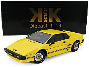 y\zLOTUS ESPRIT TURBO 1981 YELLOW BLACK/KK-SCALE 1/18~jJ[