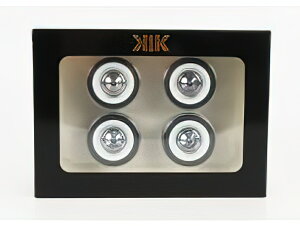 ANZT[ SET 4X WHEELS AND RIMS FOR FIAT 500 1968 BLACK WHITE CHROME/KK-SCALE 1/12~jJ[