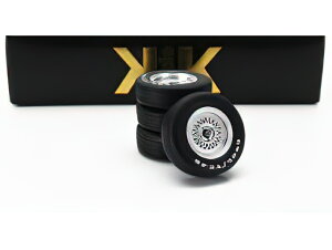 ANZT[ SET 4X WHEELS AND RIMS FOR ESPRIT TURBO 1981 BLACK SILVER/KK-SCALE 1/18~jJ[