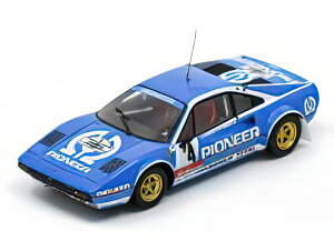 y\z12ȍ~\FERRARI - 308 GTB Gr.4 N 4 WINNER RALLY TOUR DE FRANCE AUTO 1982 JEAN CLAUDE ANDRUET - MICHELE PETIT BICHE - LIGHT BLUE/LOOKSMART 1/43~jJ[