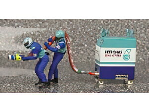 FIGURES - F1 PIT-STOP SAUBER 2002 RIFORNIMENTO - FIGURES - BLUE GREEN/Minichamps 1/43~jJ[