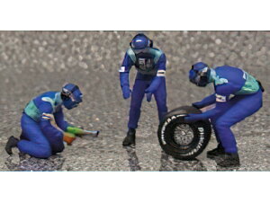 FIGURES - F1 PIT-STOP SAUBER 2002 CAMBIO GOMME POSTERIORE - FIGURES - BLUE GREEN/Minichamps 1/43~jJ[