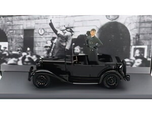 ALFA ROMEO 1750 TORPEDO SPIDER MILANO 1944 WITH BENITO MUSSOLINI �t�B�M���A BLACK/Rio 1/43�~�j�J�[