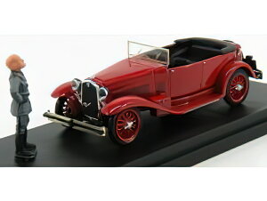 ALFA ROMEO 1750 TORPEDO CABRIOLET OPEN WITH MUSSOLINI tBMA AND LETTER 1926 RED/Rio 1/43~jJ[