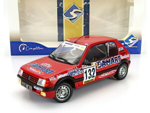 PEUGEOT - 205 1.6 GTi N 132 RALLY MONTECARLO 1986 FRANCOIS DELECOUR - ANNE CHANTAL PAUWELS - RED/SOLIDO 1/18~jJ[