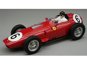 y\z12ȍ~\FERRARI F1 DINO 246/256 TEAM SCUDERIA FERRARI N 6 2nd AVUS GERMANY GP (with pilot tBMA) 1959 DANIEL GURNEY RED/Tecno 1/18~jJ[