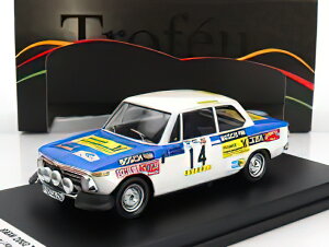BMW 2002 Tii (night version) N 14 RALLY TAP 1974 GEORG FISCHER HARALD GOTTLIEB BLUE WHITE/Trofeu 1/43~jJ[