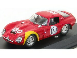 ALFA ROMEO TZ2 N 130 TARGA FLORIO 1966 BIANCHI BUSSINELLO RED/Best-Model 1/43~jJ[
