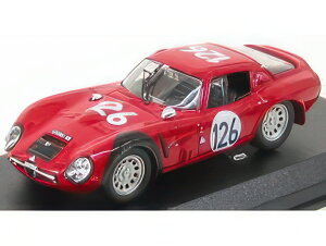 ALFA ROMEO TZ2 N 126 TARGA FLORIO 1966 PINTO TODARO RED/Best-Model 1/43~jJ[