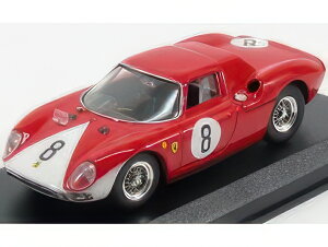 FERRARI 250 LM N 8 2ND 12h REIMS 1964 J.SURTEESL.BANDINI RED WHITE/Best-Model 1/43�~�j�J�[