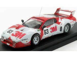 FERRARI 512BB LM 4.9L TEAM JMS CHARLES POZZI 3M N 63 24h LE MANS 1979 M.LECLERE C.BALLOT LENA P.GREGG RED LIGHT GREY/Best-Model 1/43~jJ[