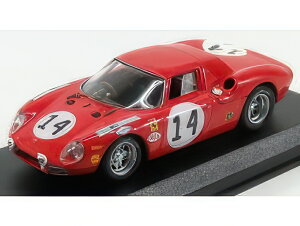 FERRARI 250LM 3.3L V12 TEAM NORTH AMERICAN RACING TEAM N.A.R.T. N 14 24h LE MANS 1968 M.GREGORY C.KLOB RED/Best-Model 1/43~jJ[