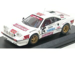 FERRARI 308 GTB GR.4 N 24 RALLY DELLA LUNA 1980 GIORDANO BOLLA WHITE/Best-Model 1/43�~�j�J�[