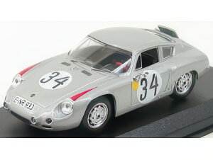 PORSCHE 1600GS ABARTH N 34 LE MANS 1962 BARTH HERRMANN SILVER/Best-Model 1/43�~�j�J�[