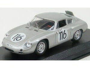 PORSCHE 1600GS ABARTH N 116 TARGA FLORIO 1960 LINGE STRAHLE LISSMANN SILVER/Best-Model 1/43~jJ[