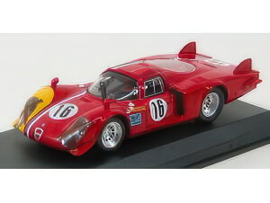 ALFA ROMEO 33.2 CODA LUNGA N 16 PROVE SPA 1968 T.PILETT RED YELLOW/Best-Model 1/43~jJ[