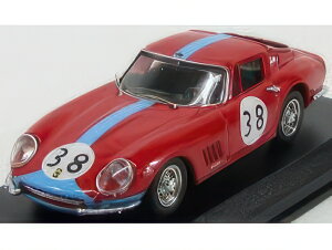FERRARI 275 GTB/4 COUPE N 38 WINNER 1000km PARIGI 1966 VESTEY GASPAR RED BLUETTE/Best-Model 1/43~jJ[