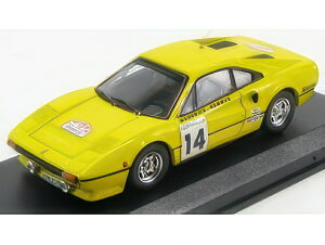 FERRARI 308 GTB COUPE N 14 TOUR DE FRANCE 1985 WORSWICK NEWMAN YELLOW/Best-Model 1/43�~�j�J�[