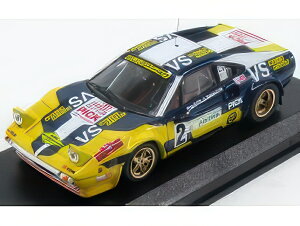 FERRARI 308 GTB Gr4 N 2 RALLY VALLI PIACENTINE 1980 NICO BARBAN YELLOW BLUE/Best-Model 1/43�~�j�J�[